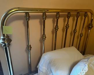 Brass queen bed