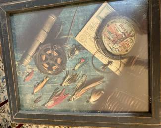 Huck Finn fly and tackle print