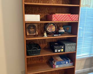 wooden bookcase