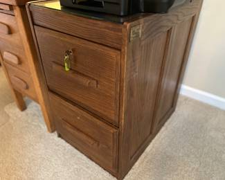 oak legal file cabinet