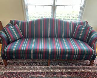 Striped sofa