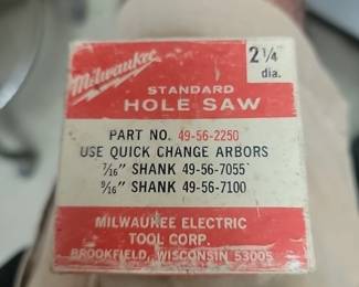 One of several hole saws