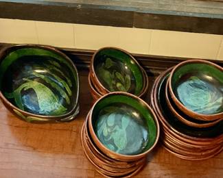 Mexican hand painted bowls