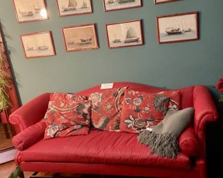 Red sofa