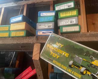 Huge amount of bullet casings 
Large quantities of ammunition 