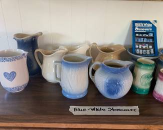 Blue and white pottery