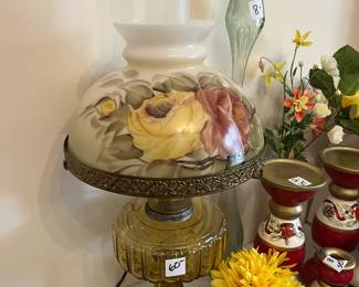 #213	Oil lamp converted to electric lamp	 $60.00 
