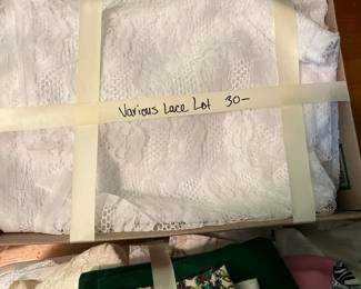 #248	Various lace lot	 $30.00 
