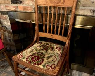 #15	Oak pressed back chair 16x19	 $40.00 
