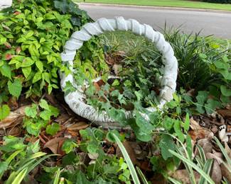 #71	Concrete basket planter 19x17x19	 $40.00 
