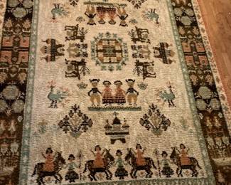 
#3	Machine Made Woodsman Theme Rug 74' x112'	 $60.00 
