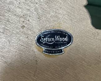 #107	Pair of Wood Antique Gold Wall Sconces w/Brass Bowl (flowers) - made of Syroco Wood	 $75.00 
#108	Wood unique shaped Framed Vtg. Print of Woman Reading 1920's - 30x24	 $60.00 
