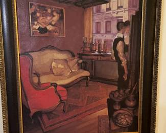 #234	Red Armchair print 24x30	 $45.00 

