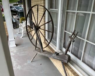 #79	Wood Large Spinning Wheel - 65w x 58T   (wheel size 43")	 $200.00 
