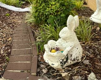 #82	Concrete Bunny w/Basket	 $50.00 
