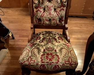 #19	Parlor chair button back	 $75.00 
