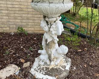 #64	Concrete birdbath children 23x40 - you move	 $75.00 
