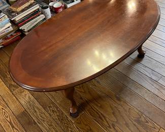 #133	Wood Oval Coffee Table - 45x26x16	 $30.00 
