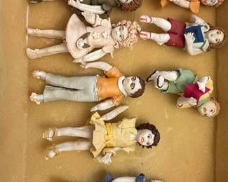 #190	Cake Mold Figures once displayed at  - First Baptist Church on a Tall Cake Mold Display  (set as is some pieces apart)	 $75.00 
