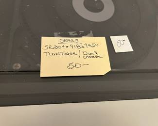 #140	Sears SR304 - 91867450 Turn Table/Dual Cassette	 $50.00 
