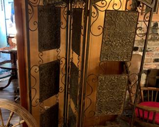 #13	Metal decorative folding screen (18x69) 3 panels	 $150.00 
