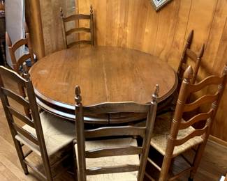 #7	Round Table w/8 chairs 48x29	 $275.00 
