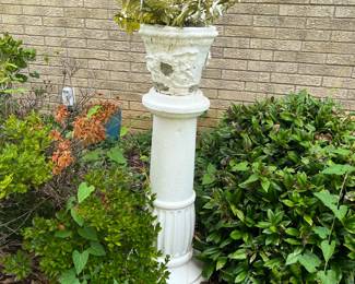 #68	Concrete Single pot flower stand 10x39	 $60.00 

