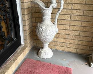 #77	Concrete Urn Carved - 33" Tall	 $65.00 
