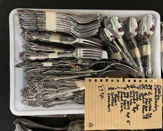 #120	Oneida Community - mixed Set of Silverware - 177 pieces 	 $150.00 
