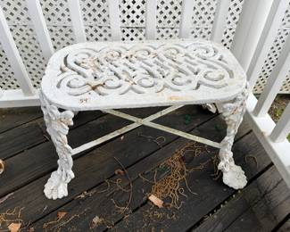 #54	Cast iron bench 23x14x14	 $100.00 
