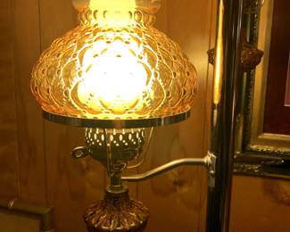 #26	Floor to ceiling spring held lamp post with 3 lights 	 $325.00 
