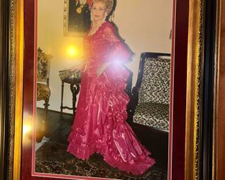 #223	wood black and gold frame 33x43	 $50.00 
