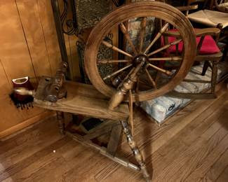 #12	Spinning Wheel 36" tall	 $150.00 
