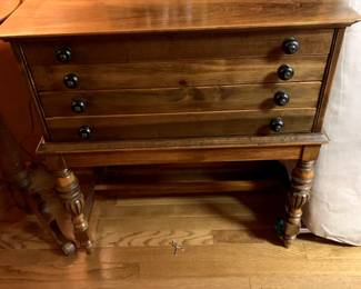 #8	Antique Opticians Chest 4 drawer 28x15x29	 $275.00 
