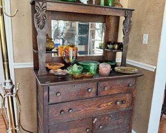 Antique buffet cabinet/hutch