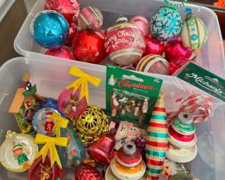 Vintage Christmas ornaments