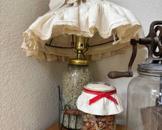 Lamp and jar