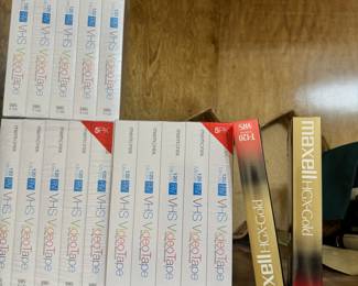 Blank VHS tapes