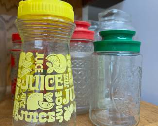 Jars and juice carafe