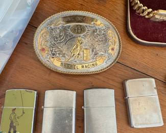 Belt buckle and lighters