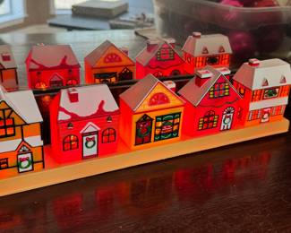 Vintage Christmas village light