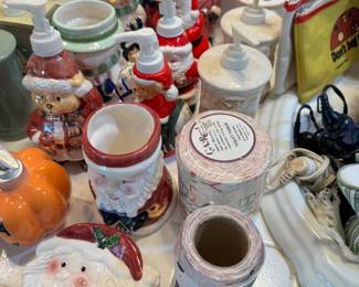 Soap dispensers and dishes, toothbrush holders