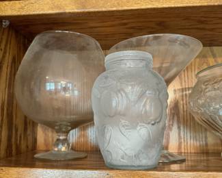 Clear glassware items