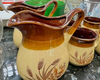 Vintage pitchers and mugs