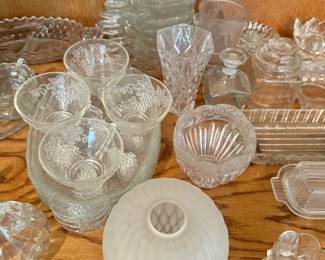 Clear glassware items