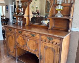 Antique Buffet Hutch