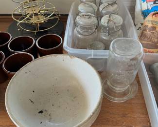 Pottery Bowl, Jars