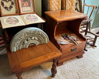 Wooden side tables