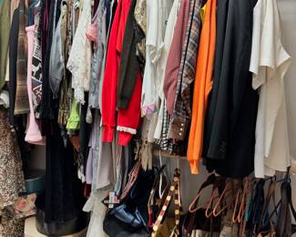 Women's and men's clothing (most vintage)