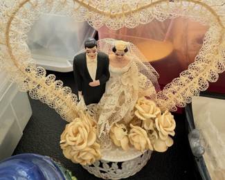 Vintage cake toppers